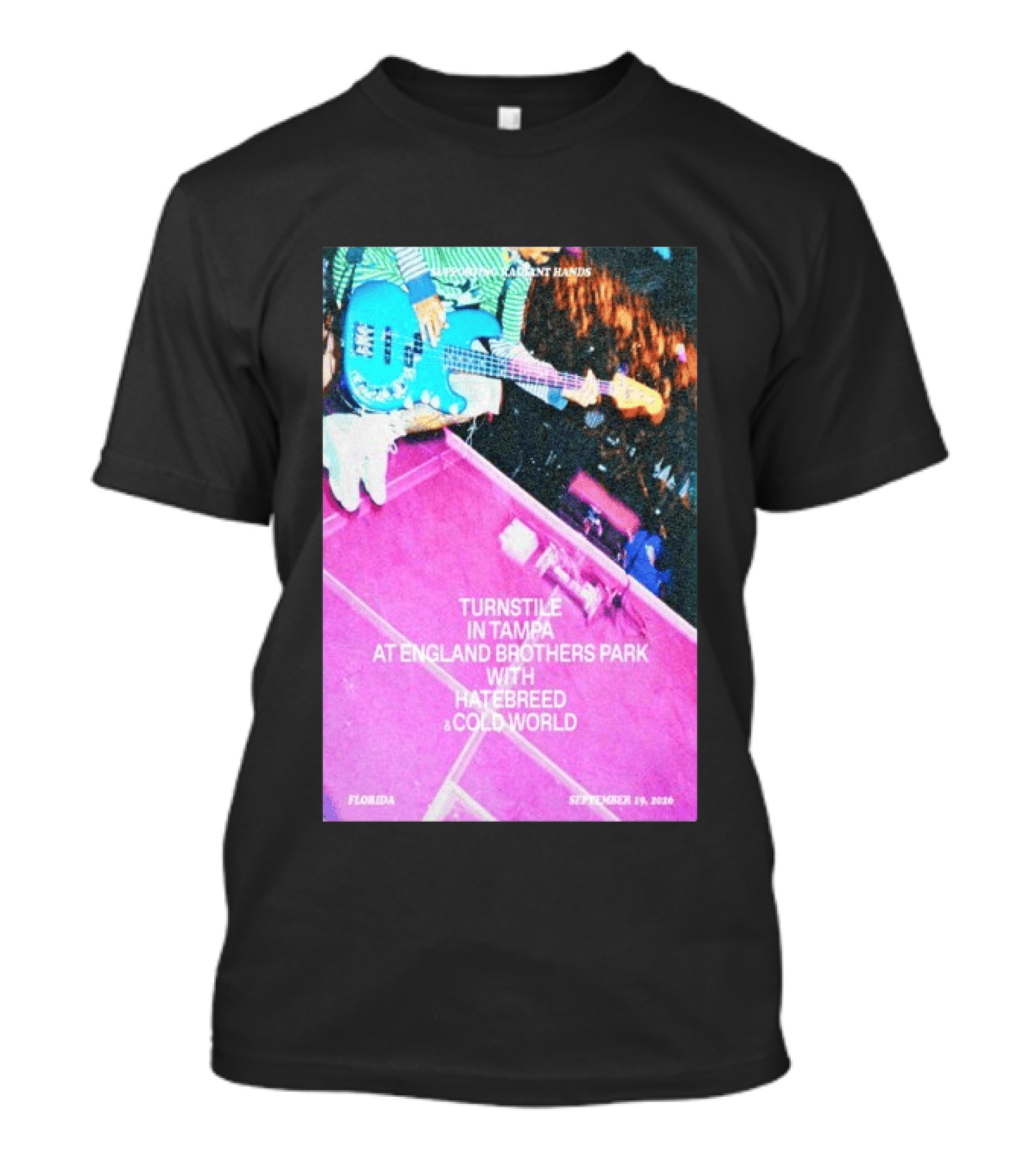 Turnstile Tampa England Brothers Park September 19 2026 Hatebreed Cold World Florida T-Shirt