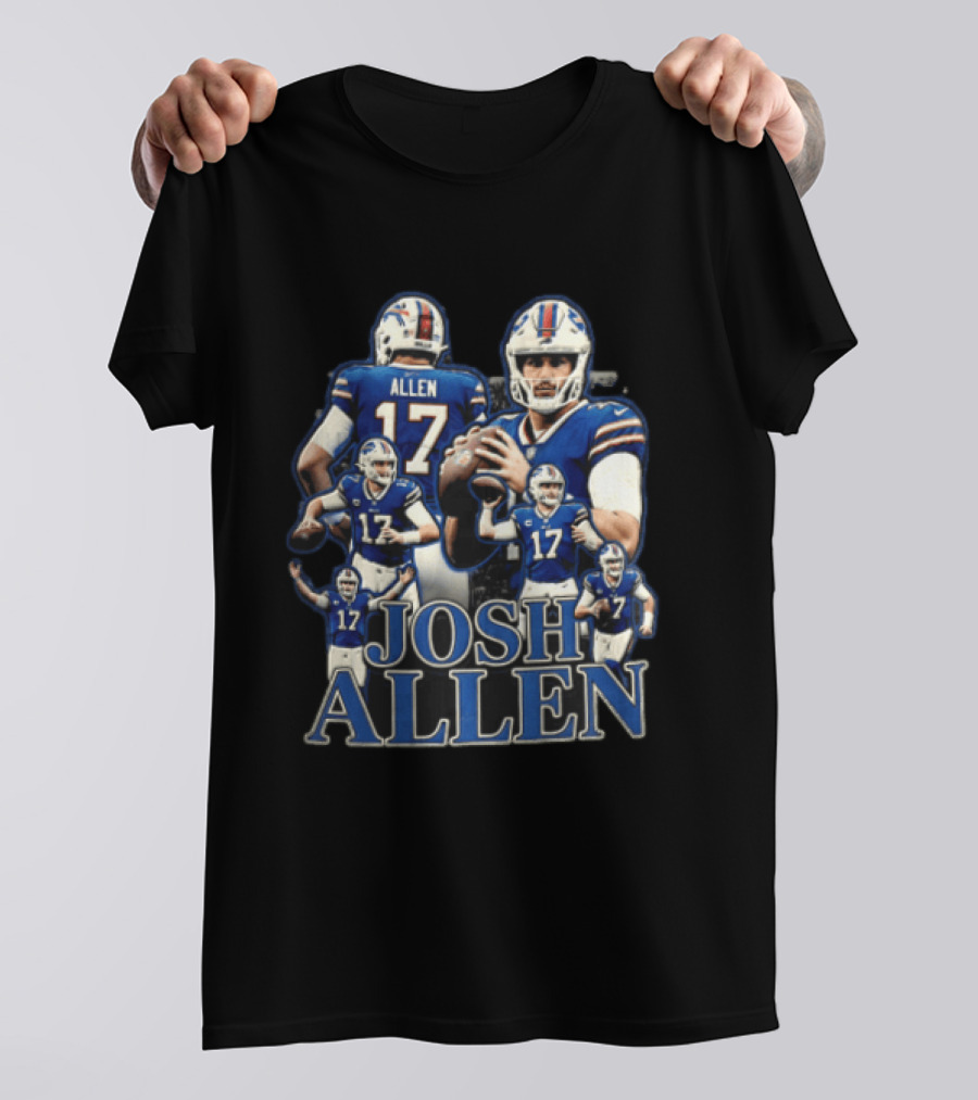 Josh Allen Buffalo Bills Multiple Poses 17 Football T-Shirt