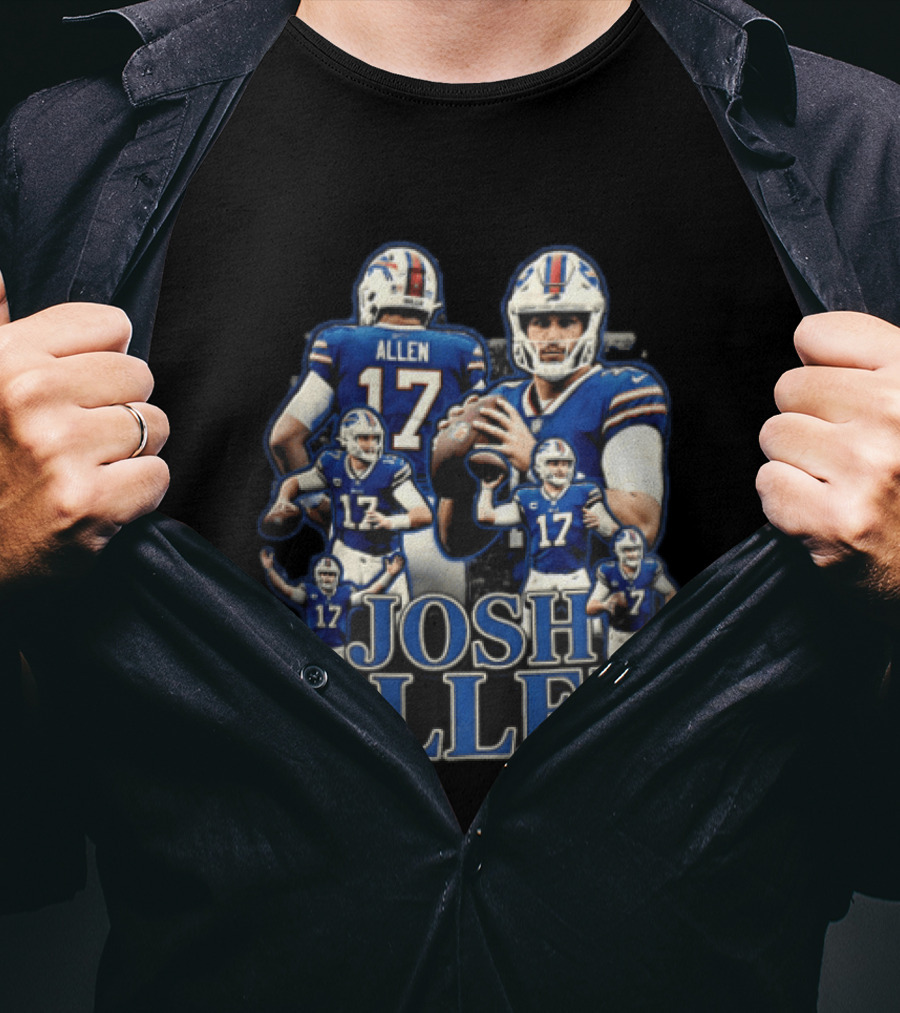 Josh Allen Buffalo Bills Multiple Poses 17 Football T-Shirt