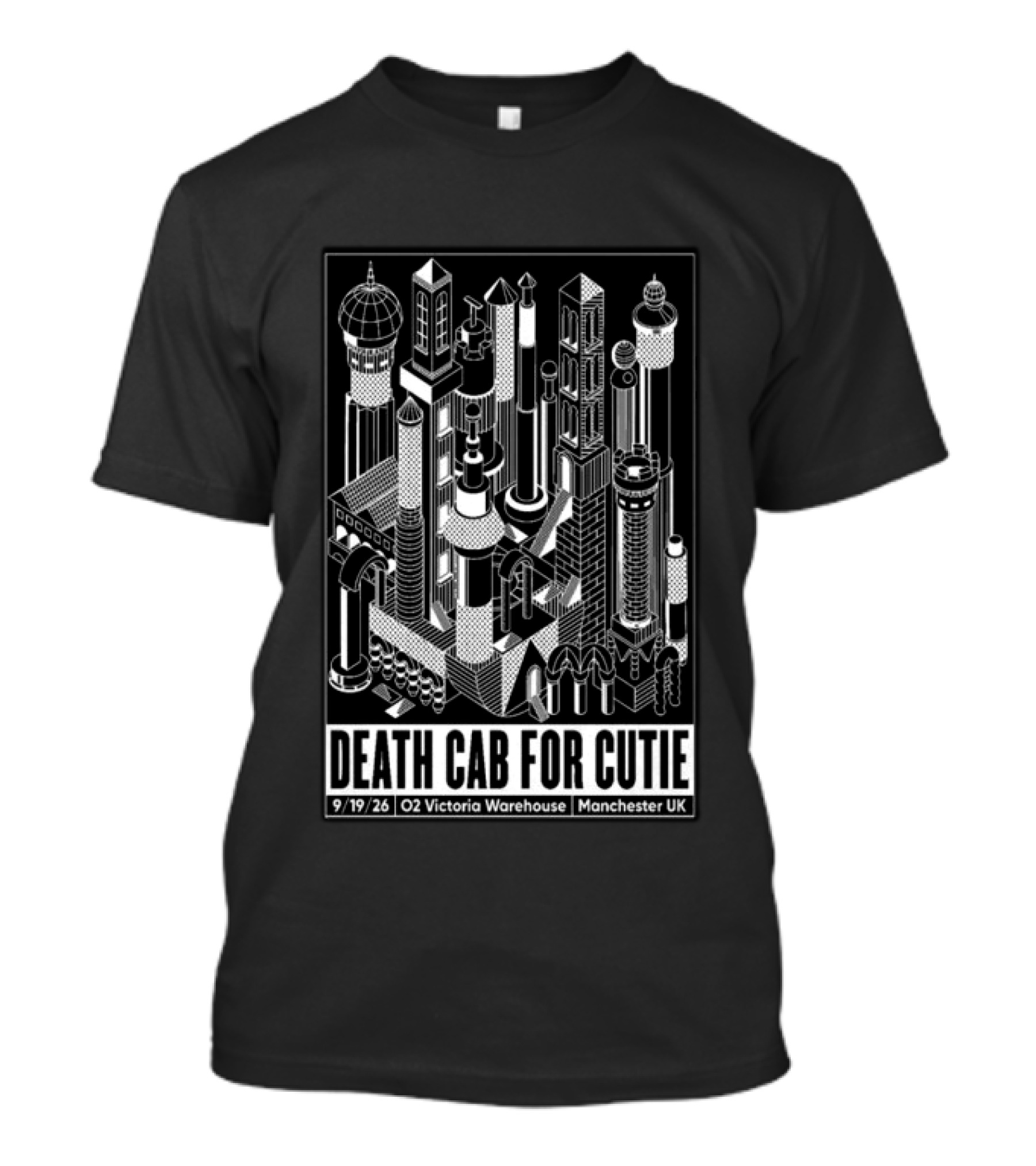 Death Cab For Cutie 09 19 2026 O2 Victoria Warehouse Manchester UK T-Shirt