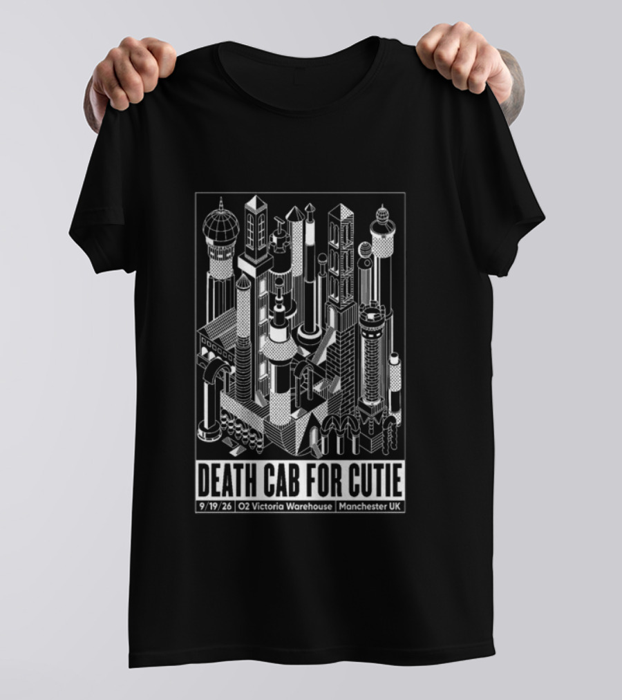 Death Cab For Cutie 09 19 2026 O2 Victoria Warehouse Manchester UK T-Shirt