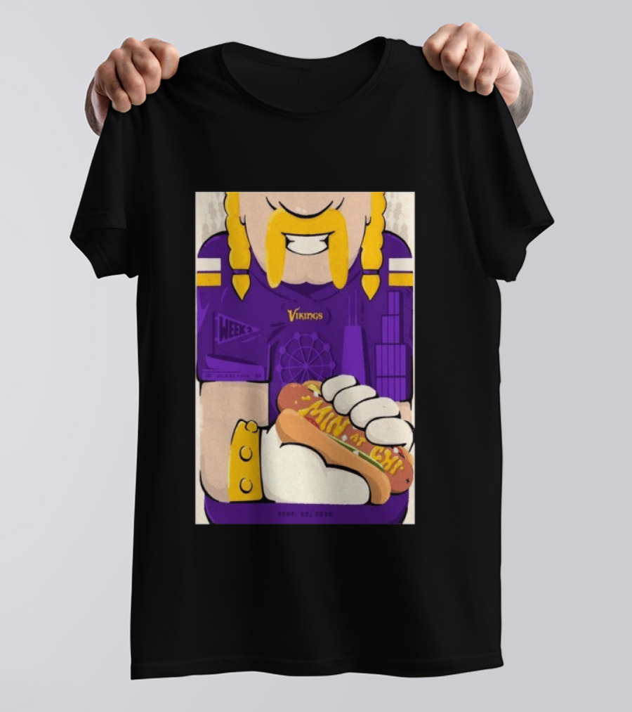 Minnesota Vikings Vs Chicago Bears September 20 2026 Soldier Field Chicago Illinois NFL Week 3 Event T-Shirt