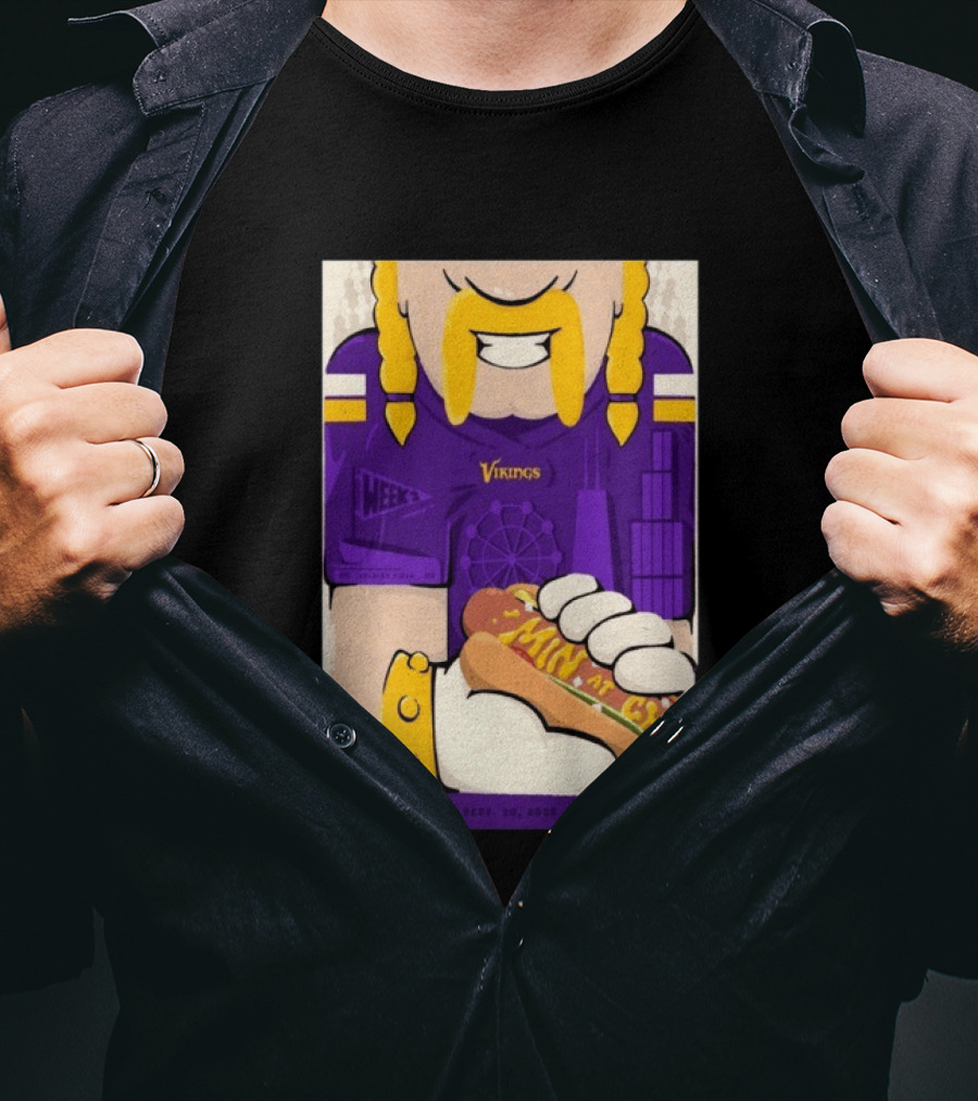 Minnesota Vikings Vs Chicago Bears September 20 2026 Soldier Field Chicago Illinois NFL Week 3 Event T-Shirt