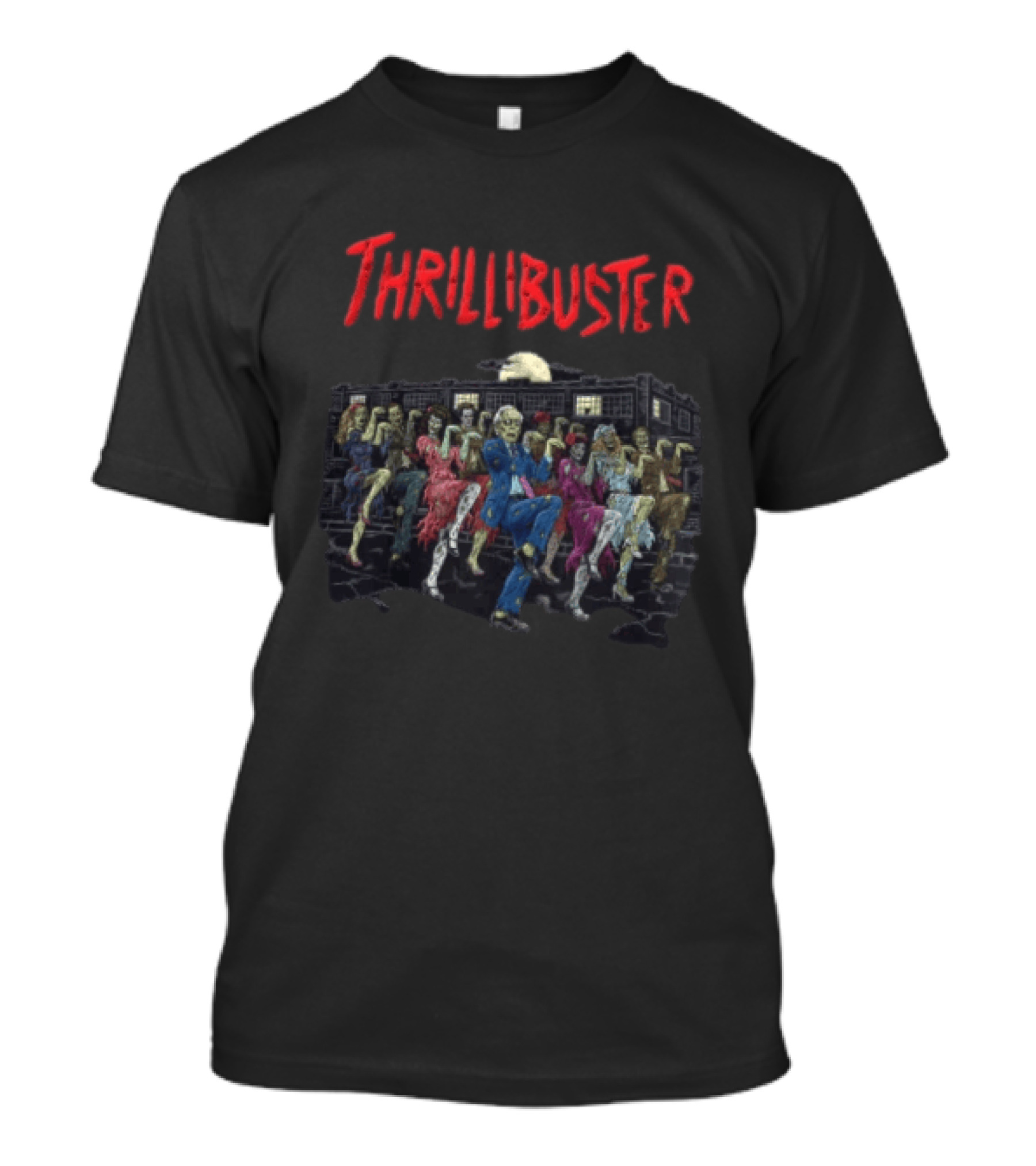 Thrillibuster Zombies Dancing With Man Suit T-Shirt