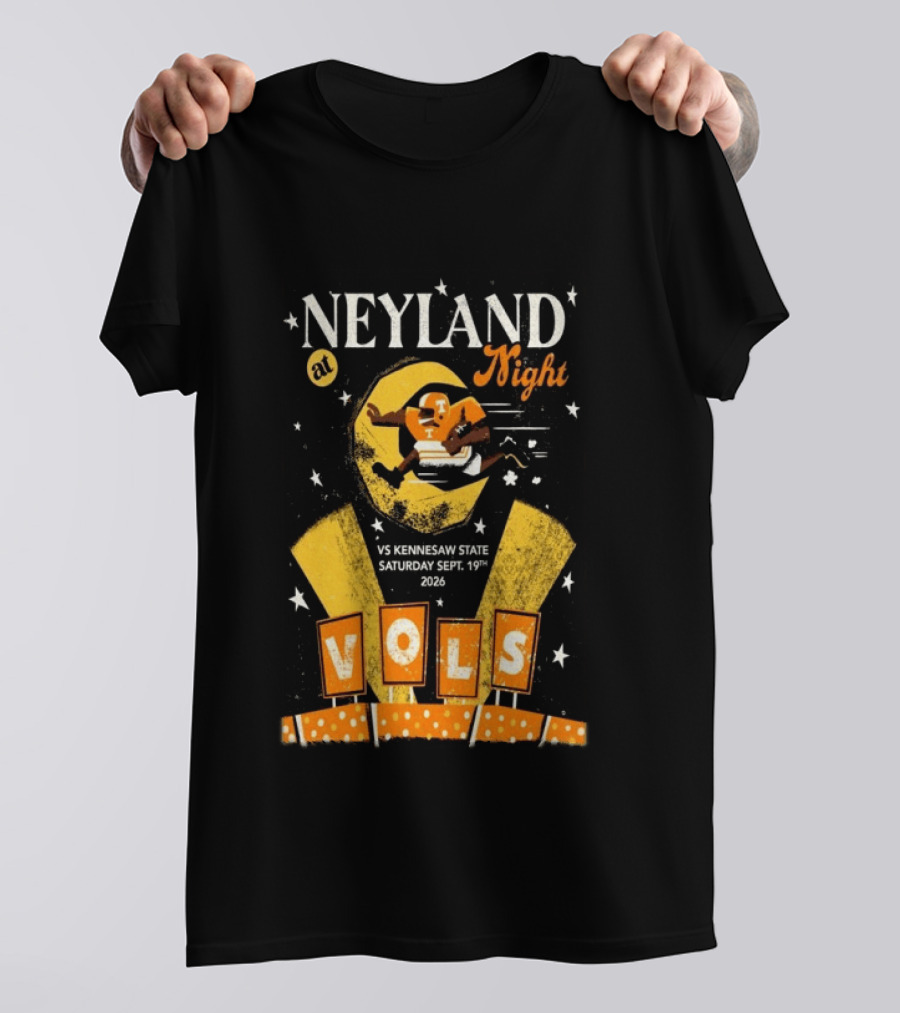 Neyland At Night Vols Vs Kennesaw State September 19 2026 Football Knoxville T-Shirt