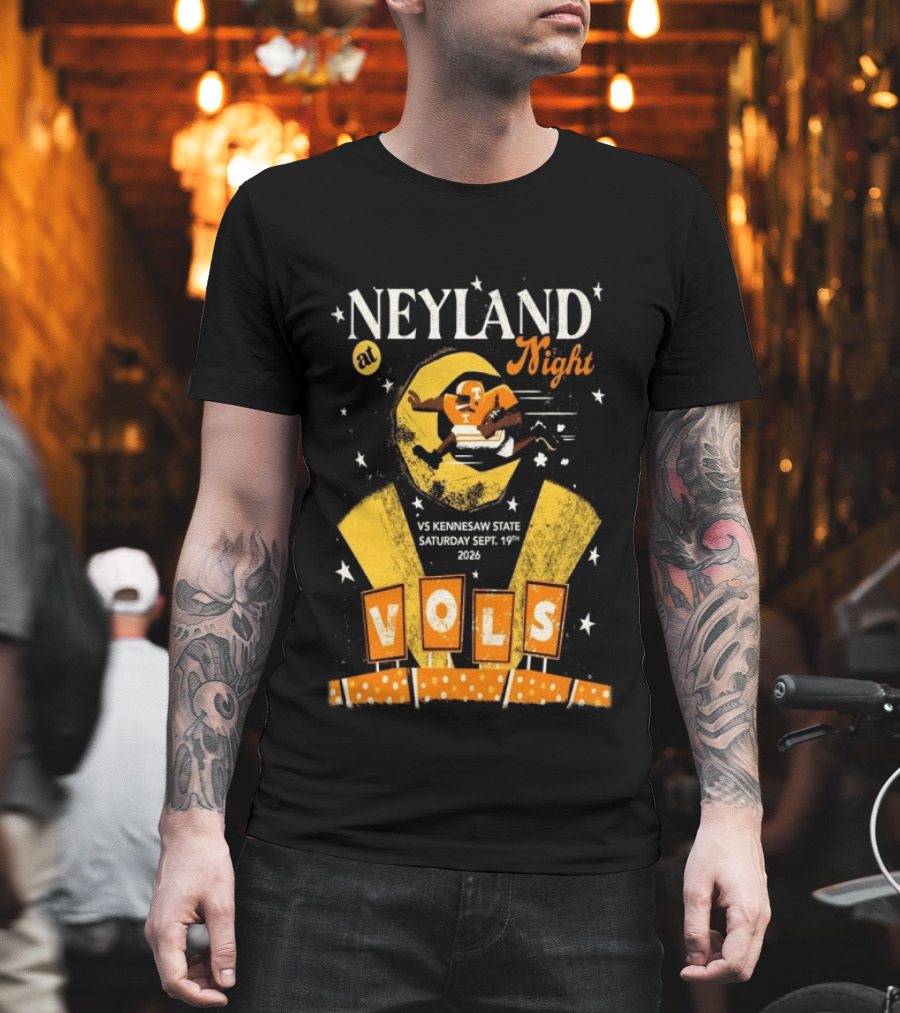 Neyland At Night Vols Vs Kennesaw State September 19 2026 Football Knoxville T-Shirt