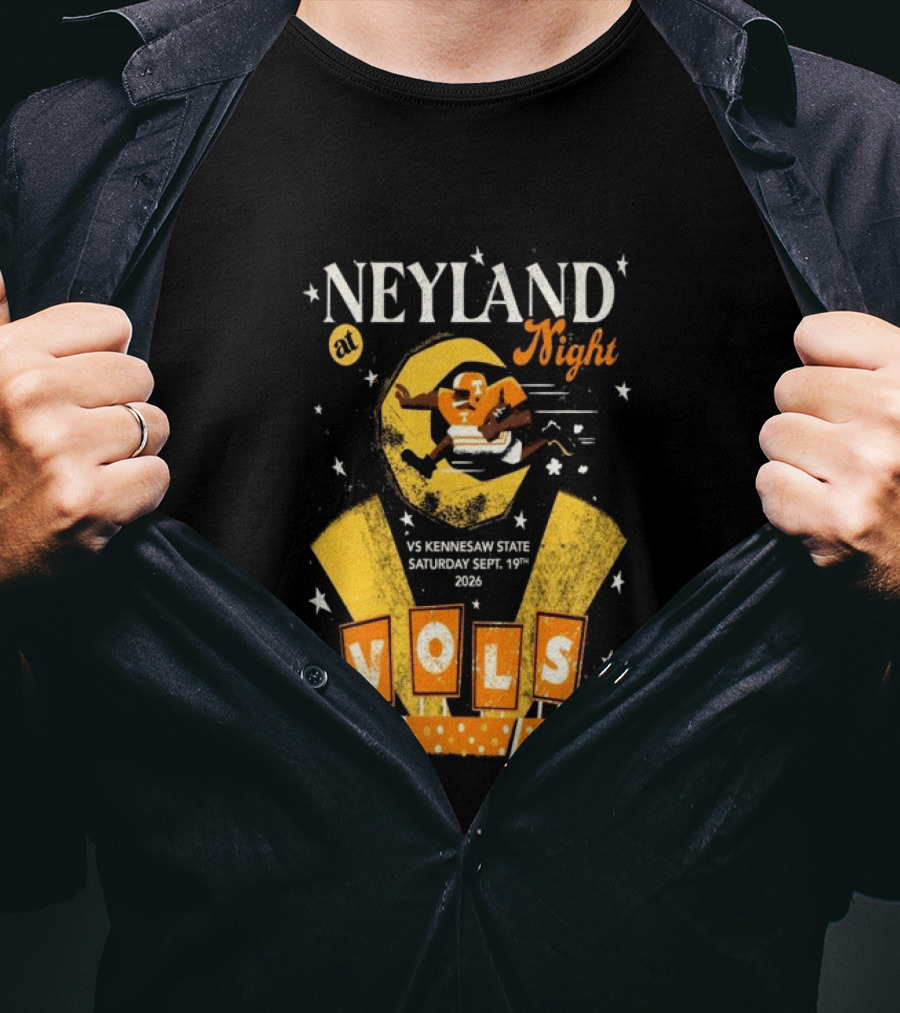 Neyland At Night Vols Vs Kennesaw State September 19 2026 Football Knoxville T-Shirt