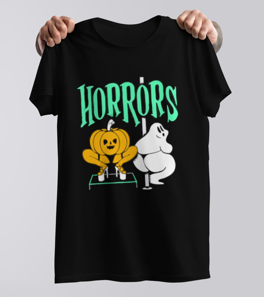 Horrors Halloween Meme Creepy Pumpkin Toilet Humor T-Shirt