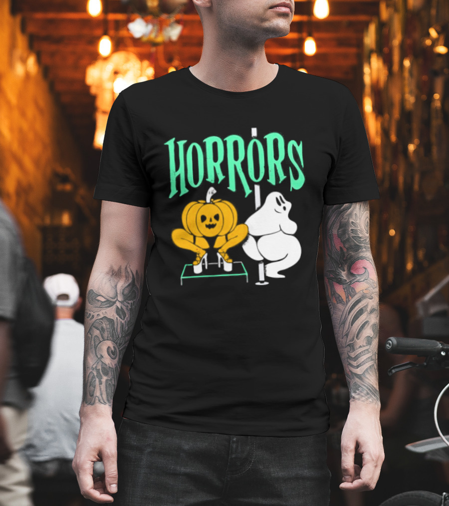 Horrors Halloween Meme Creepy Pumpkin Toilet Humor T-Shirt