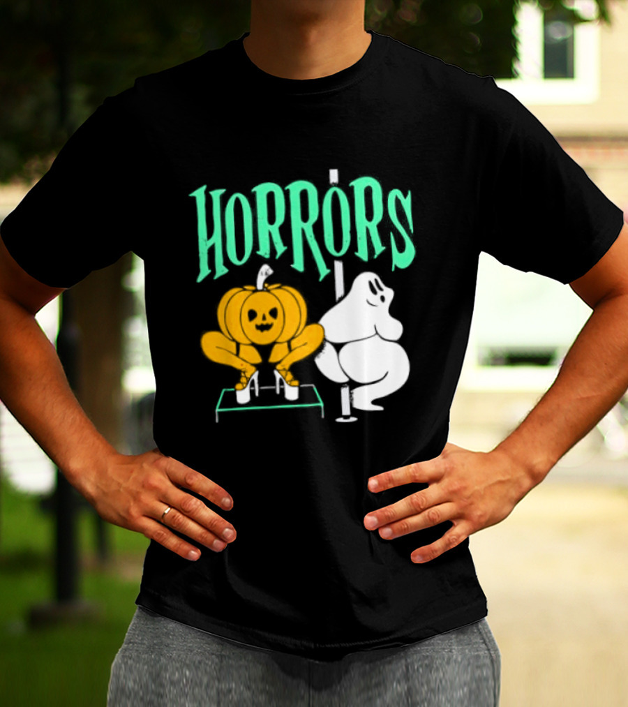 Horrors Halloween Meme Creepy Pumpkin Toilet Humor T-Shirt