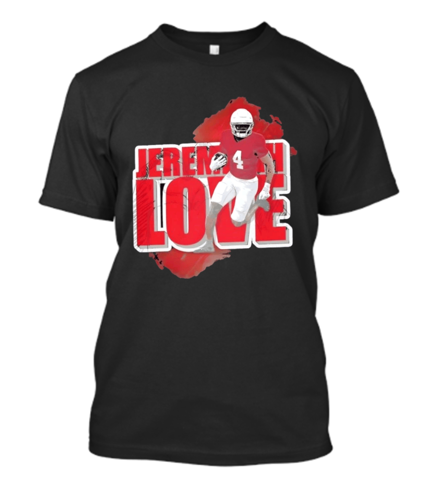 Jeremiyah Love Arizona Cardinals Football Number 4 Player T-Shirt