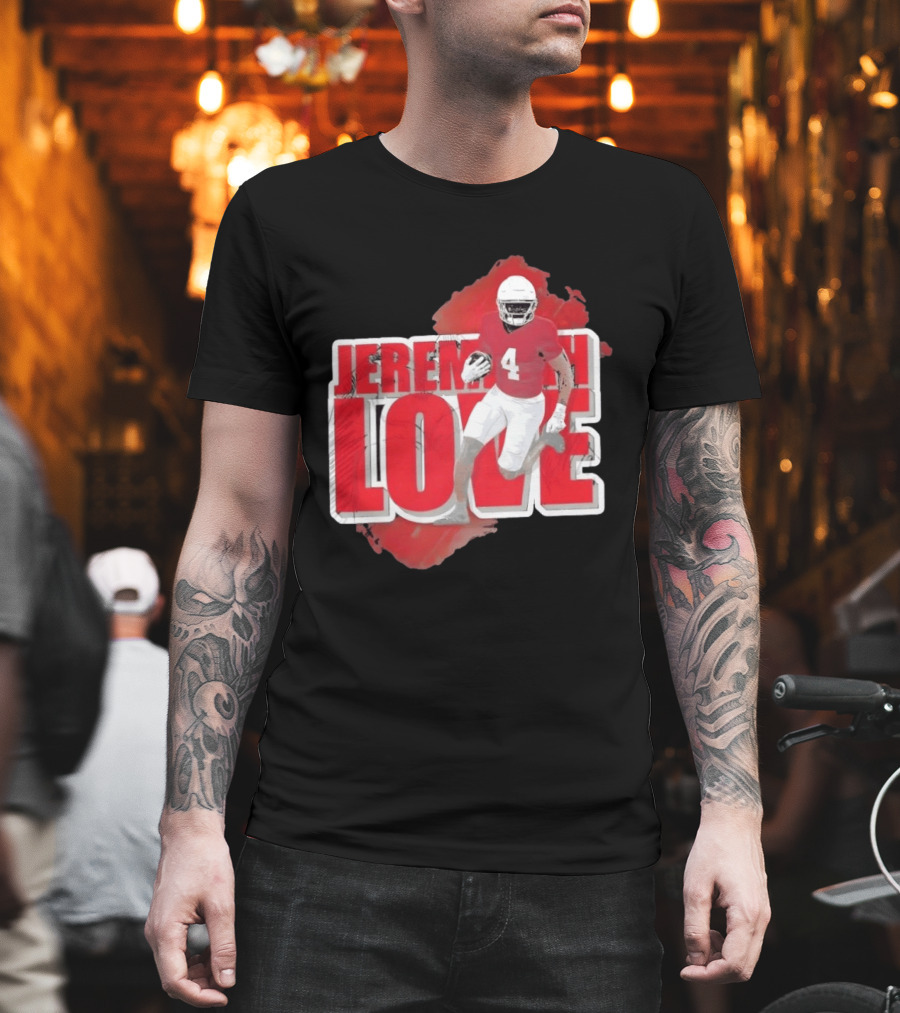 Jeremiyah Love Arizona Cardinals Football Number 4 Player T-Shirt