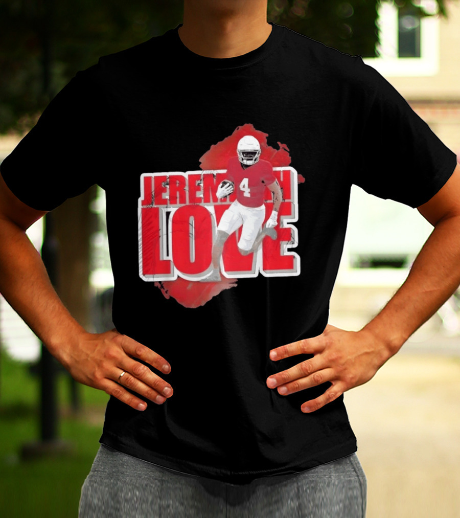 Jeremiyah Love Arizona Cardinals Football Number 4 Player T-Shirt