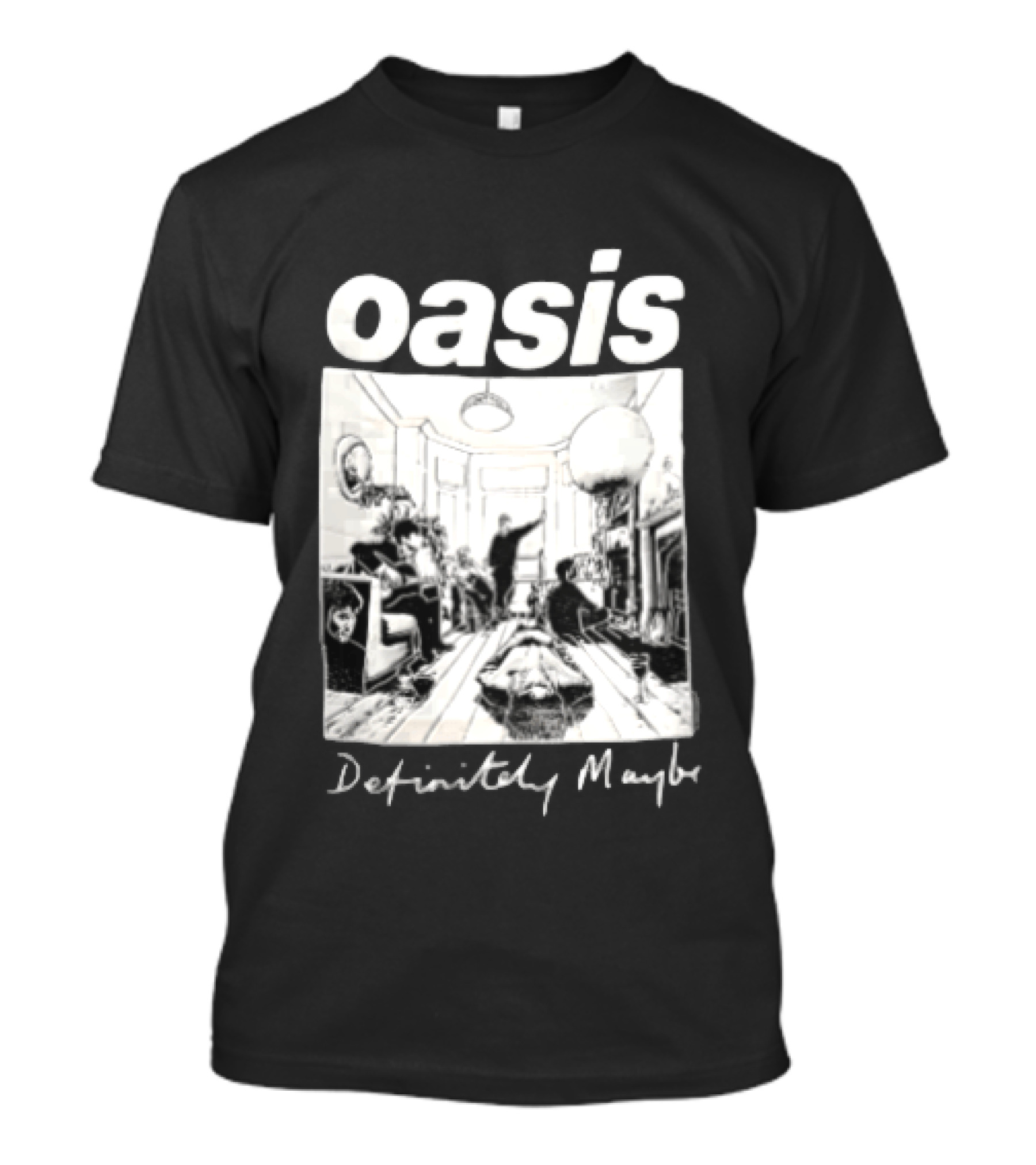 Oasis Definitely Maybe Living Room Scene T-Shirt