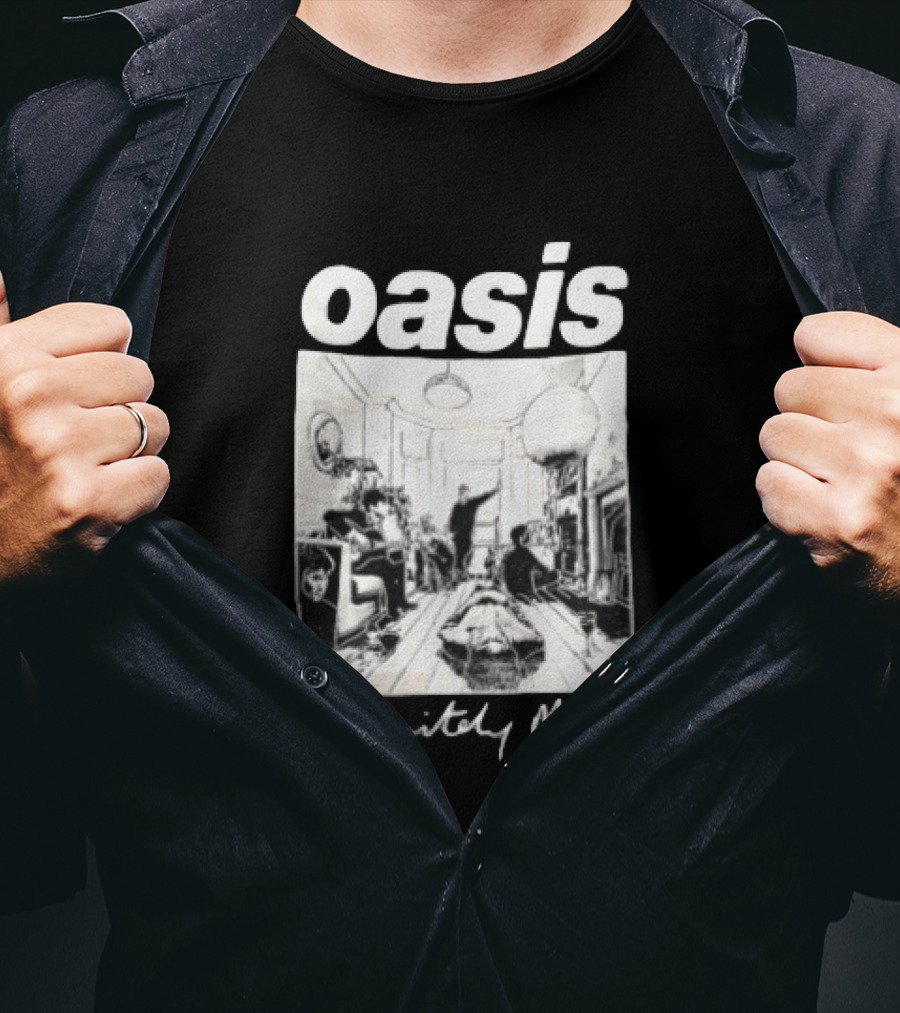 Oasis Definitely Maybe Living Room Scene T-Shirt