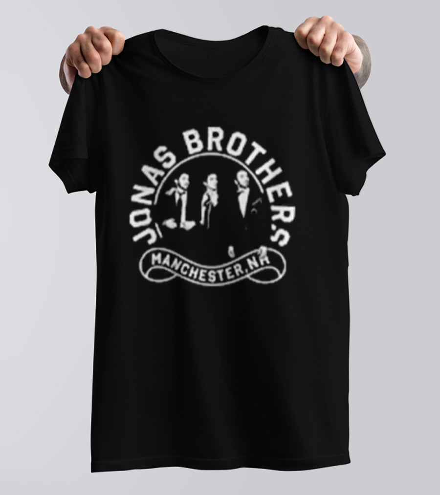 Jonas Brothers Manchester New Hampshire Sep 26 2026 SNHU Arena Burning Up Tour All Over Again T-Shirt
