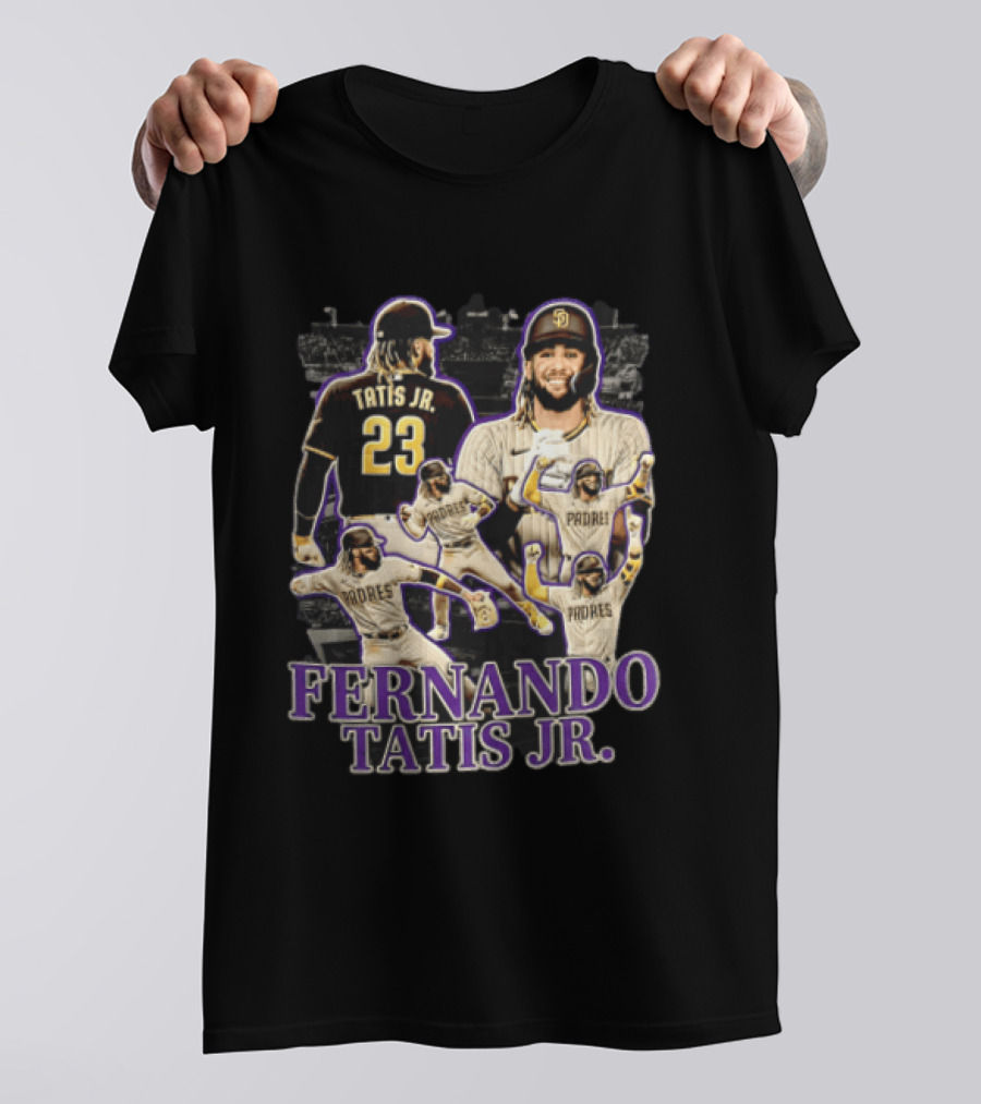 Fernando Tatis Jr San Diego Padres Baseball Player Multiple Images T-Shirt