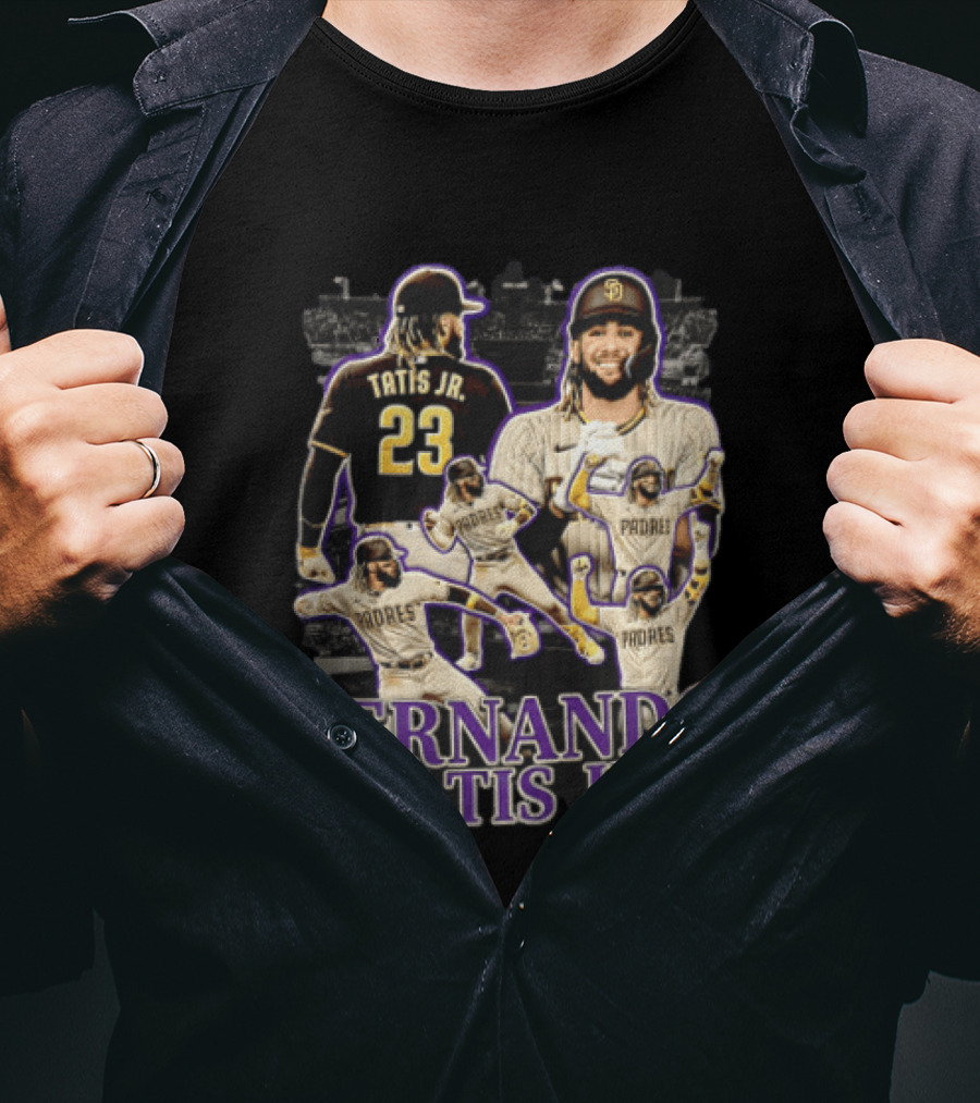 Fernando Tatis Jr San Diego Padres Baseball Player Multiple Images T-Shirt