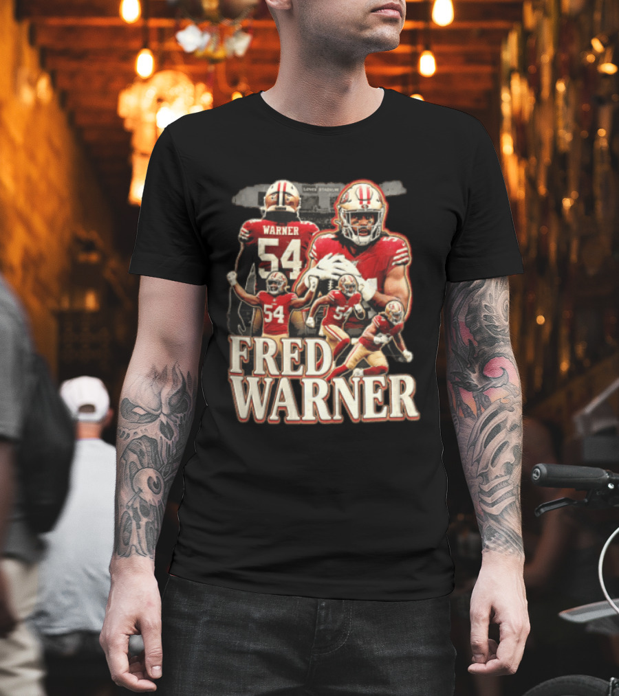 Fred Warner San Francisco 49ers Linebacker Action Poses T-Shirt