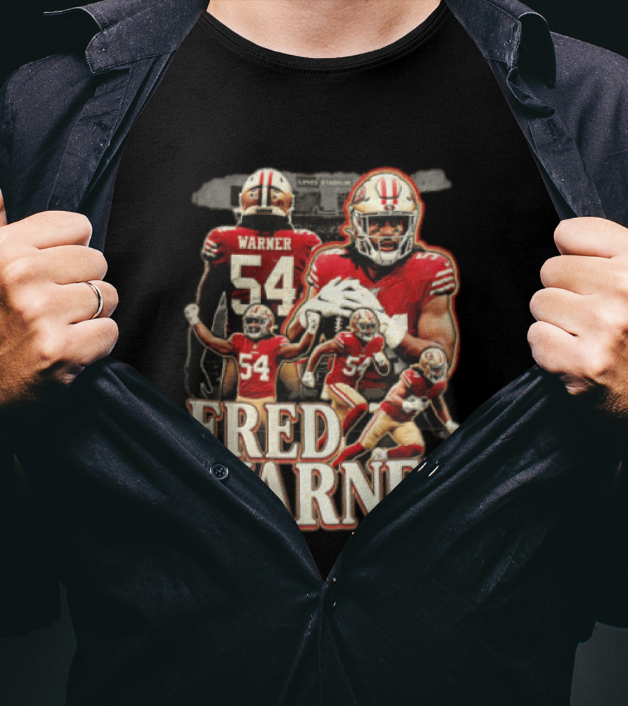 Fred Warner San Francisco 49ers Linebacker Action Poses T-Shirt