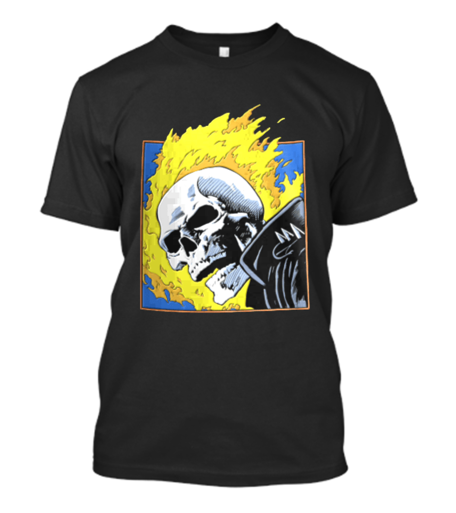 Marvel Ghost Rider Flaming Skull 1976 Comic Cover T-Shirt