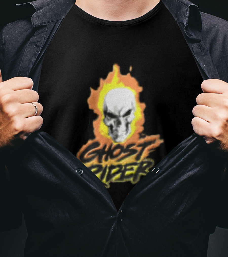 Marvel Ghost Rider Flaming Skull T-Shirt