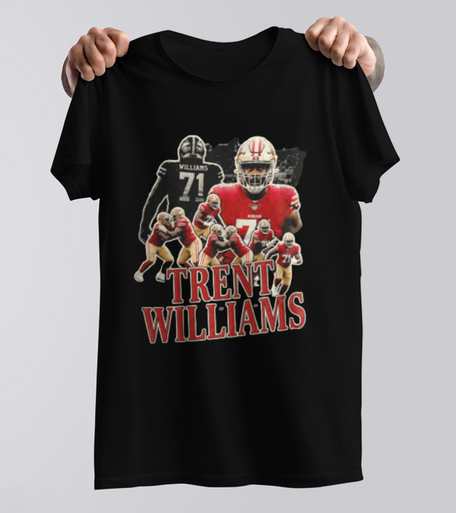 San Francisco 49ers Trent Williams Number 71 Action Poses T-Shirt