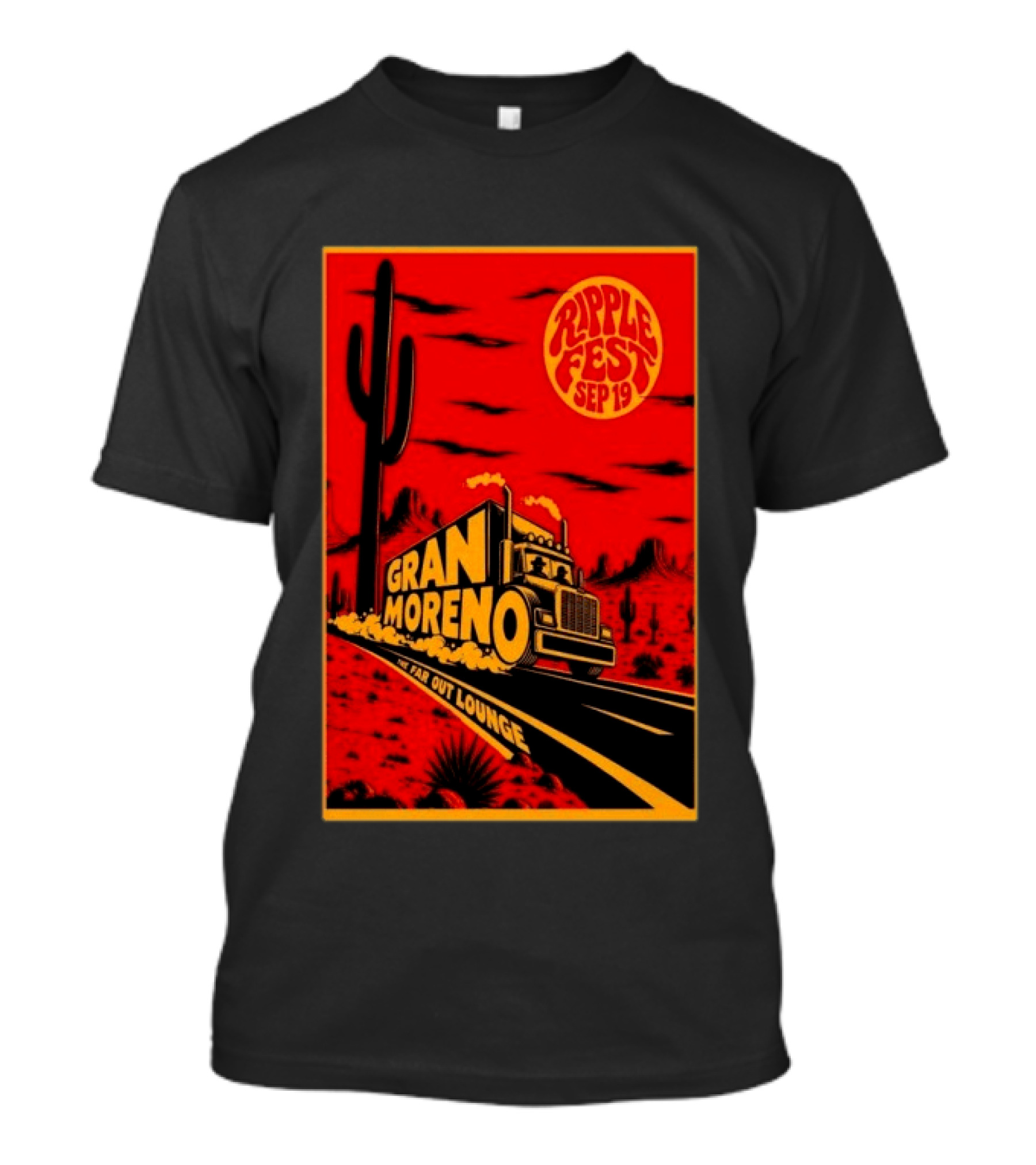 Gran Moreno Ripplefest Texas The Far Out Lounge September 19 2026 T-Shirt