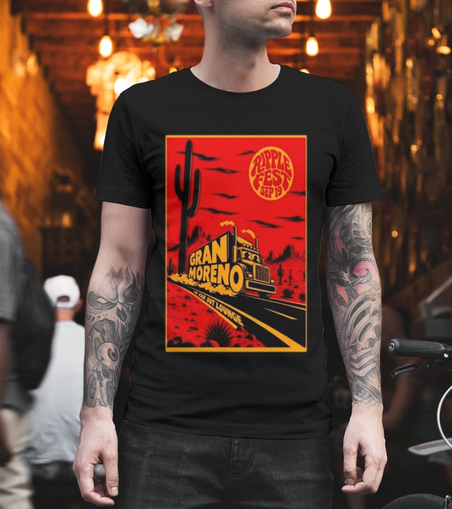 Gran Moreno Ripplefest Texas The Far Out Lounge September 19 2026 T-Shirt