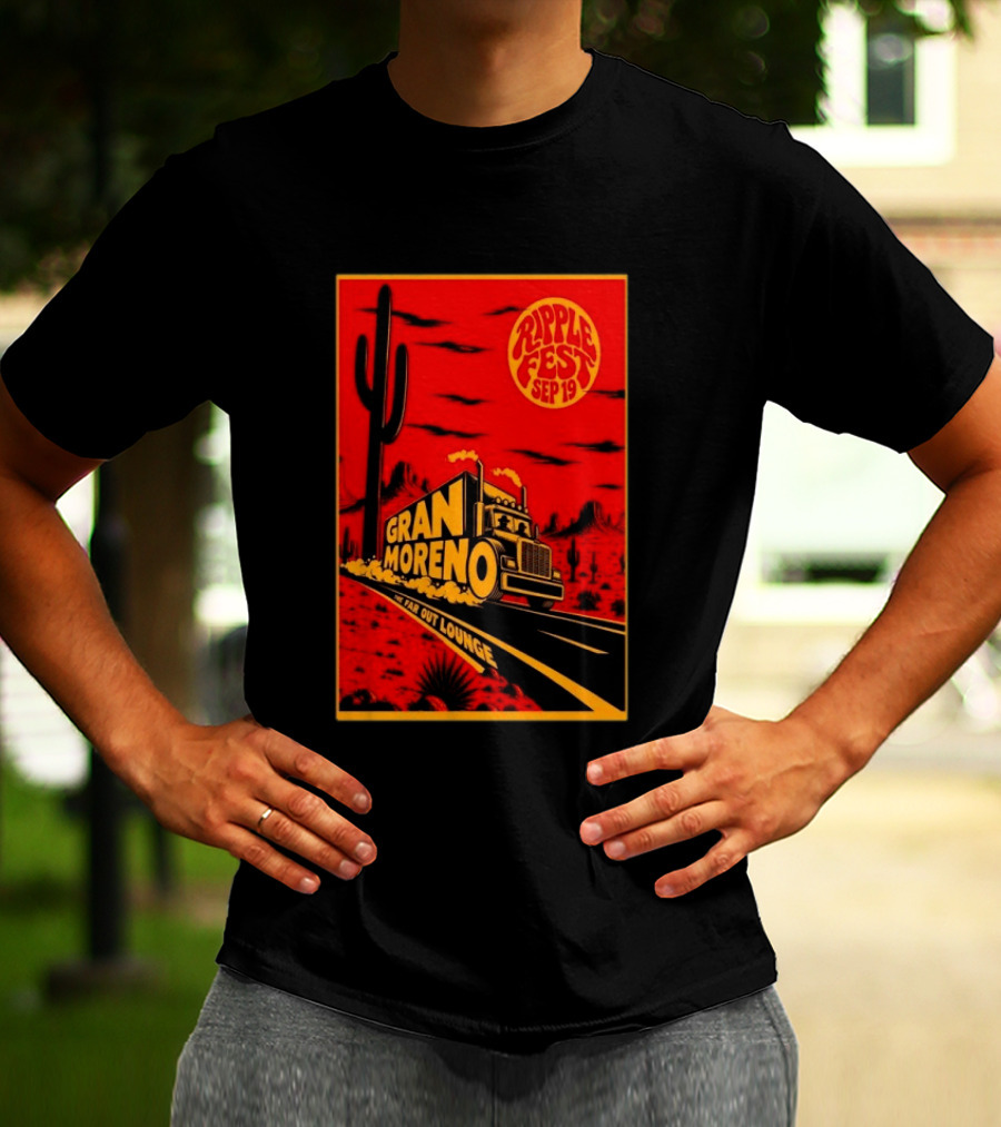 Gran Moreno Ripplefest Texas The Far Out Lounge September 19 2026 T-Shirt