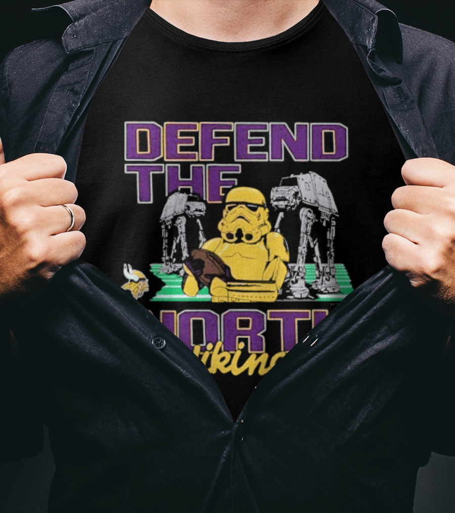 Stormtrooper Defend The North Vikings Star Wars T-Shirt