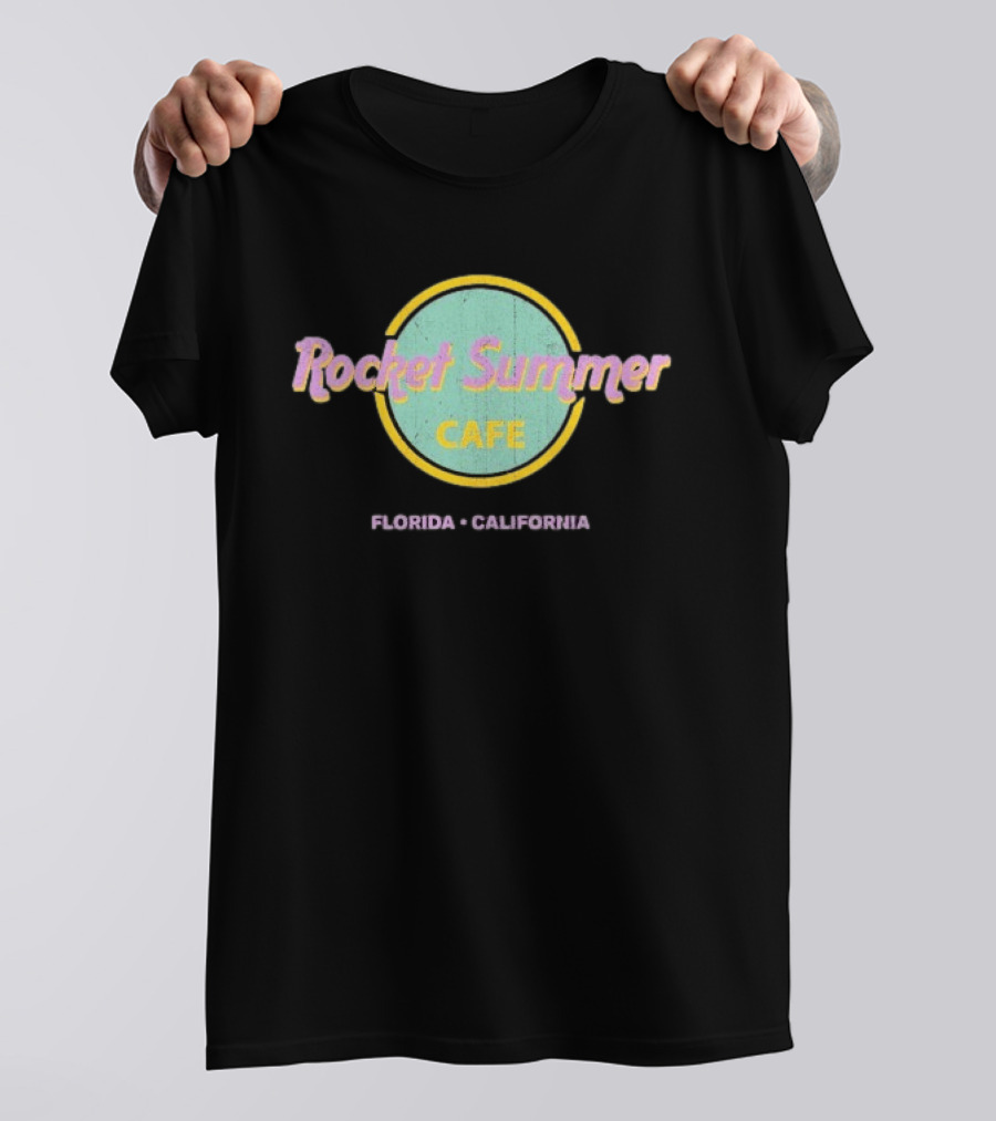 Rocket Summer Cafe Florida California T-Shirt