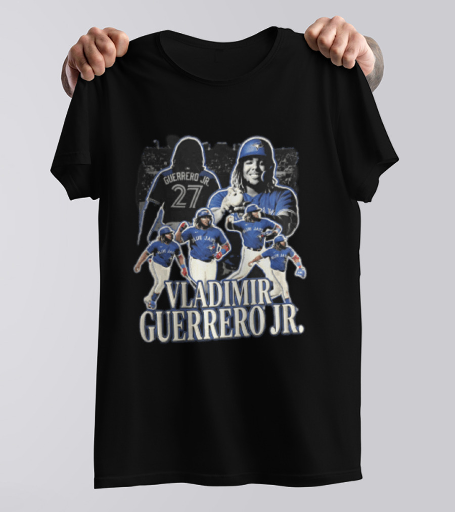 Toronto Blue Jays Vladimir Guerrero Jr. Baseball Player Collage T-Shirt
