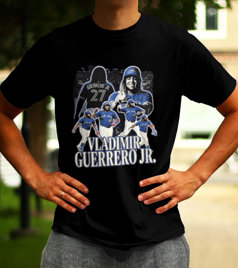 Toronto Blue Jays Vladimir Guerrero Jr. Baseball Player Collage T-Shirt