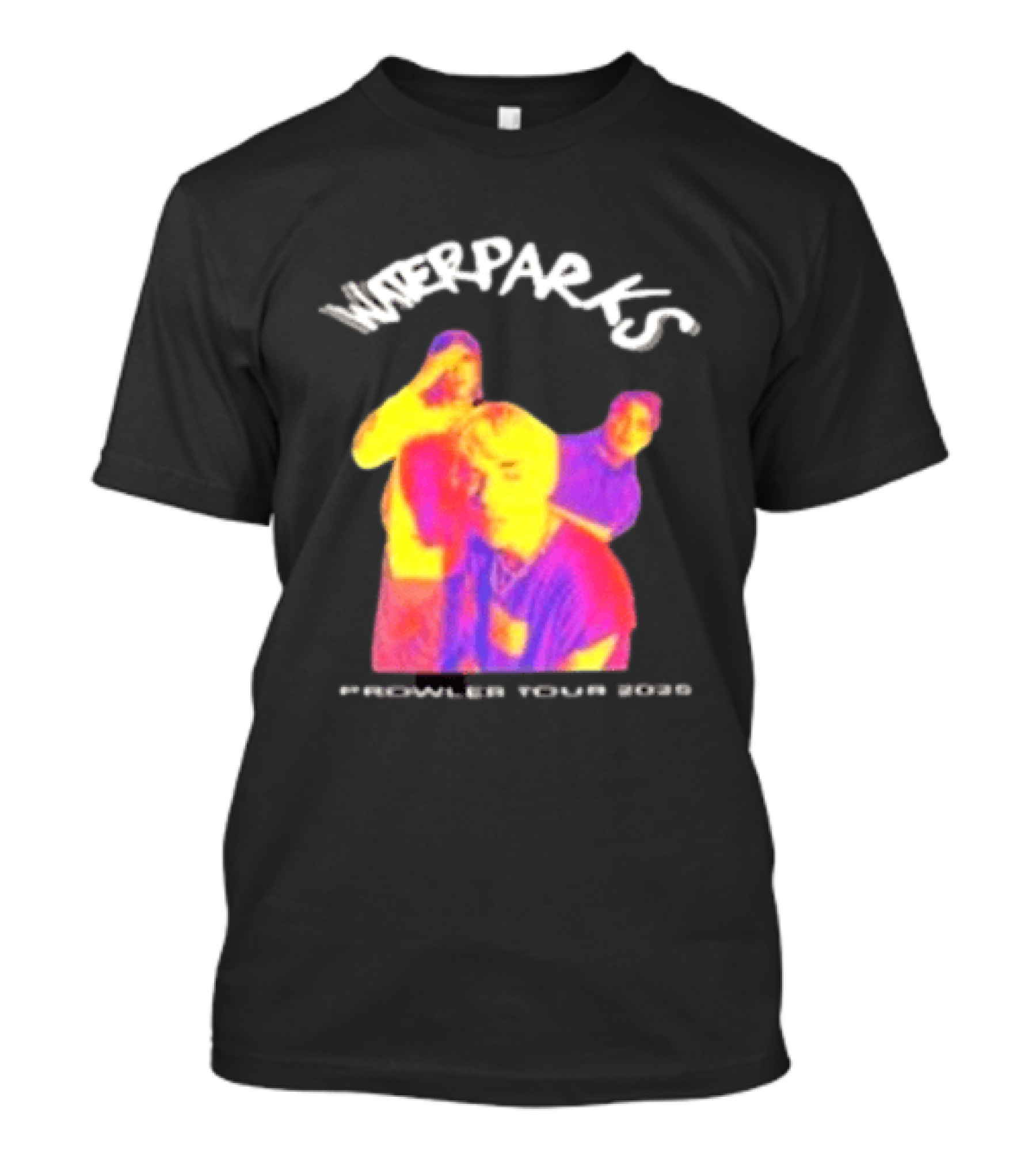Waterparks Infrared Prowler Tour 2025 Crystallized Oceans Songs T-Shirt