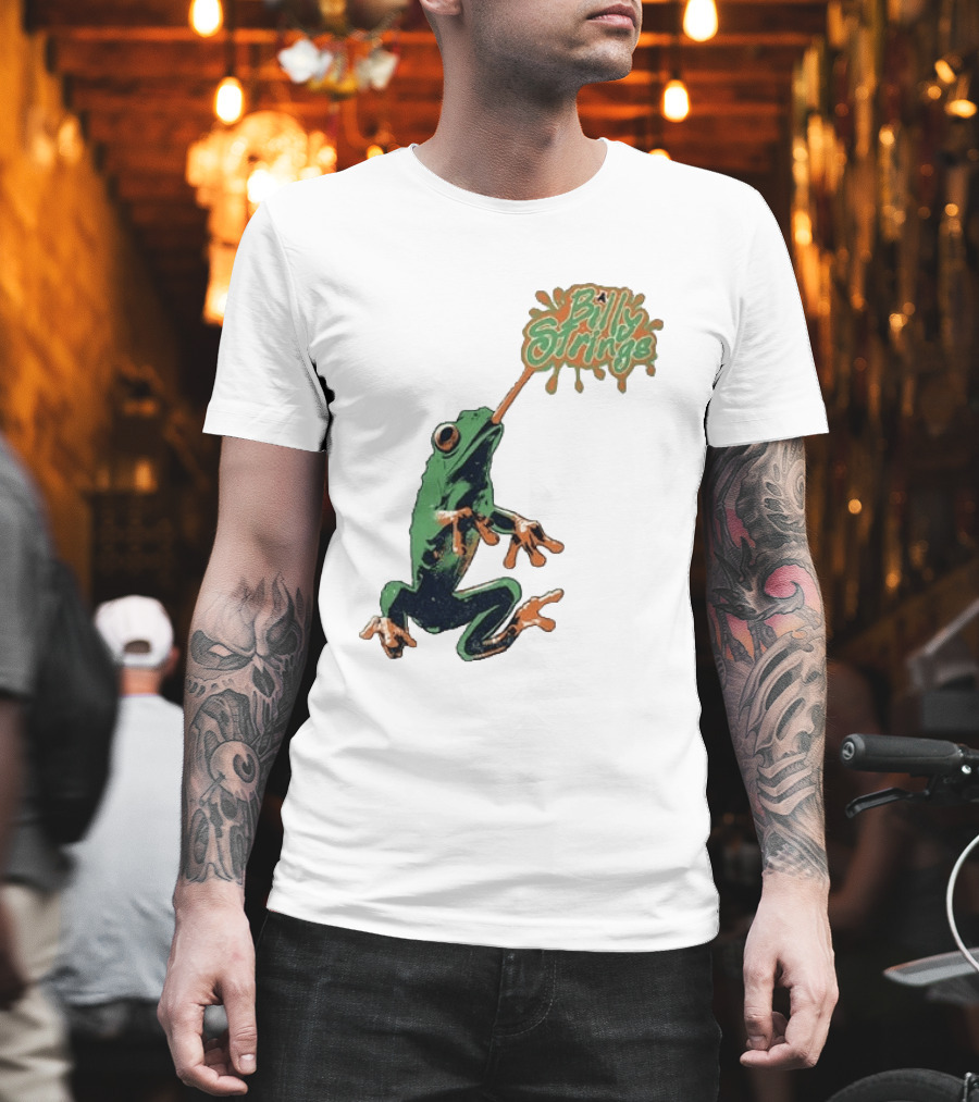Billy Strings Frog With Orange Tongue And Fruit T-Shirt