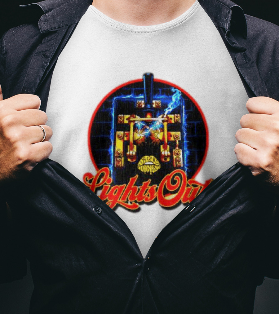 Dirty Honey Lights Out Electric Switch Rock Band Raglan T-Shirt