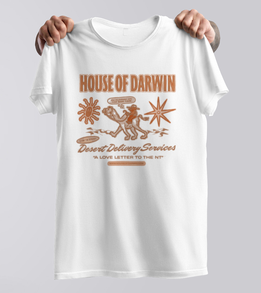 House Of Darwin Stuart Highway Services A Love Letter To The NT Mono T-Shirt