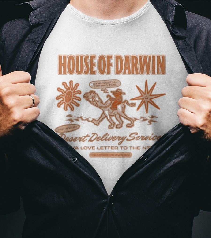 House Of Darwin Stuart Highway Services A Love Letter To The NT Mono T-Shirt