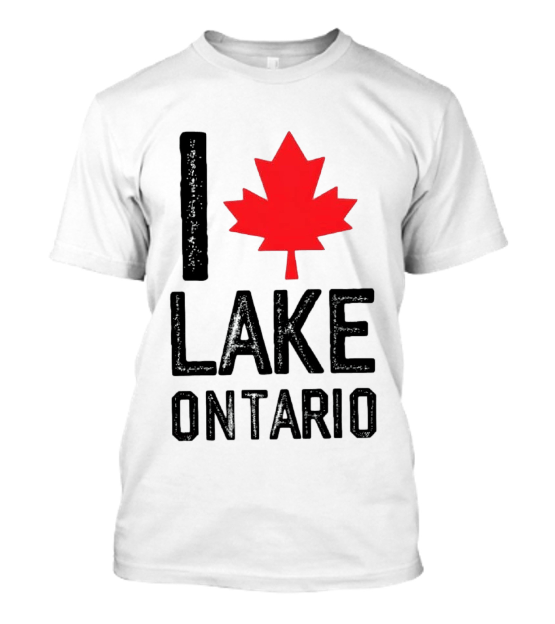 I Love Lake Ontario Maple Leaf Canada T-Shirt