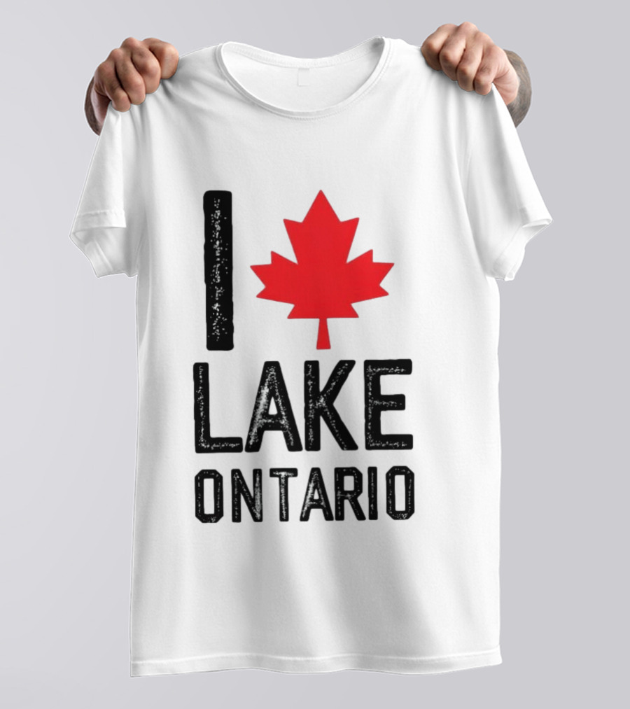 I Love Lake Ontario Maple Leaf Canada T-Shirt