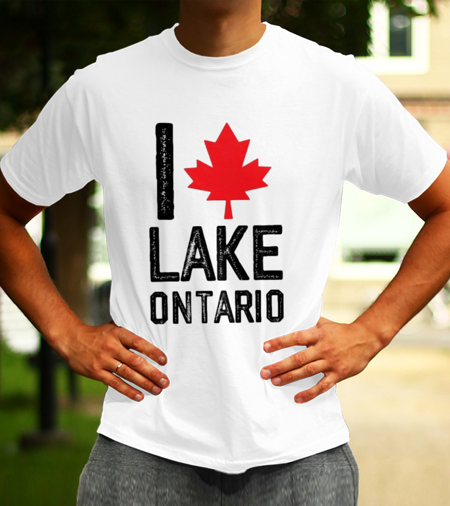 I Love Lake Ontario Maple Leaf Canada T-Shirt