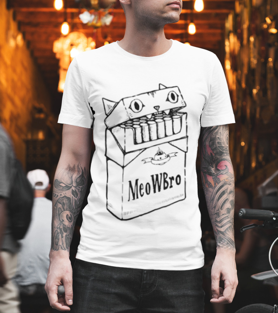 MeoWbro Cat Cigarettes Parody Malboro Pack T-Shirt