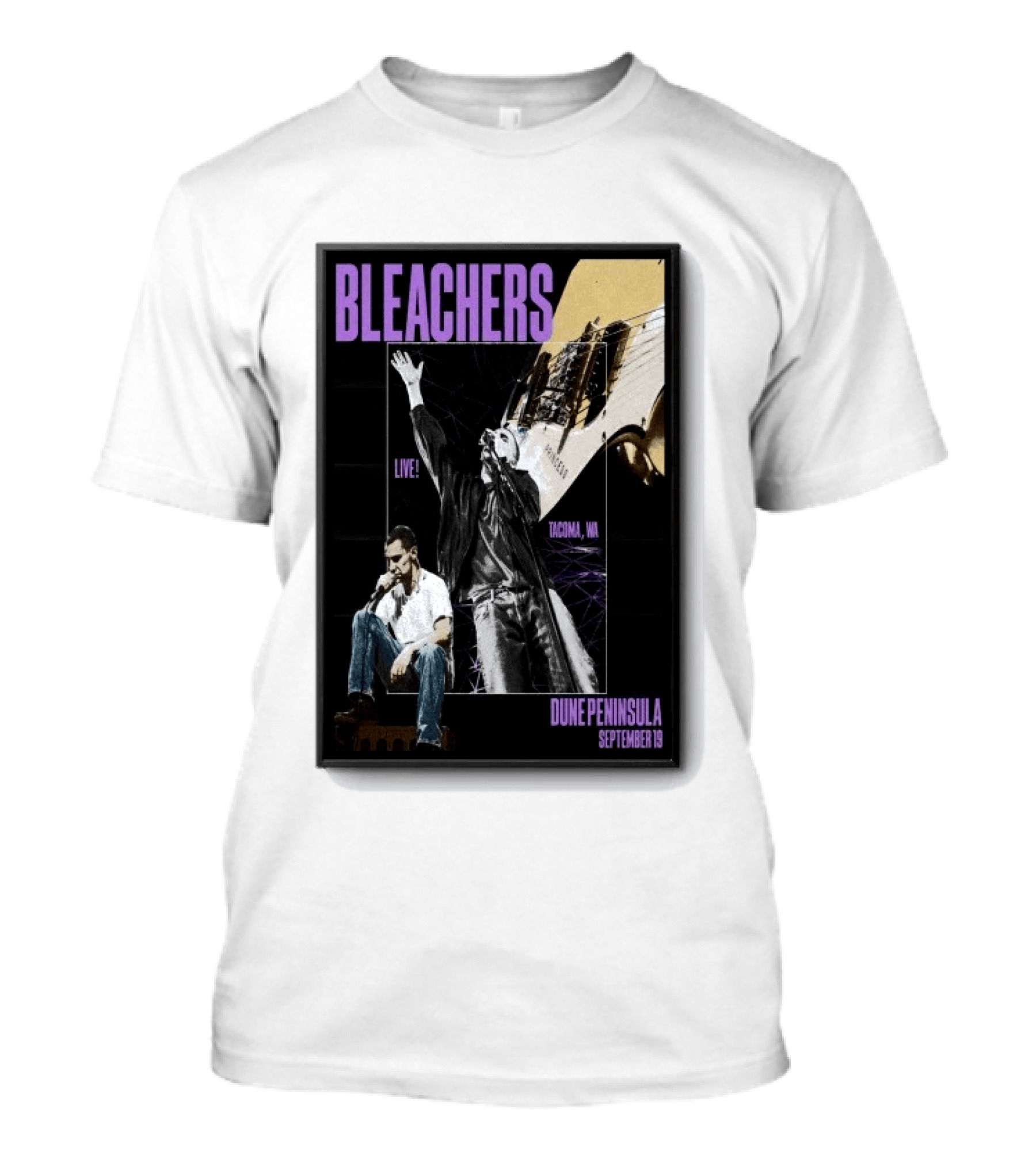 Bleachers Live Tacoma WA Dune Peninsula September 19 T-Shirt