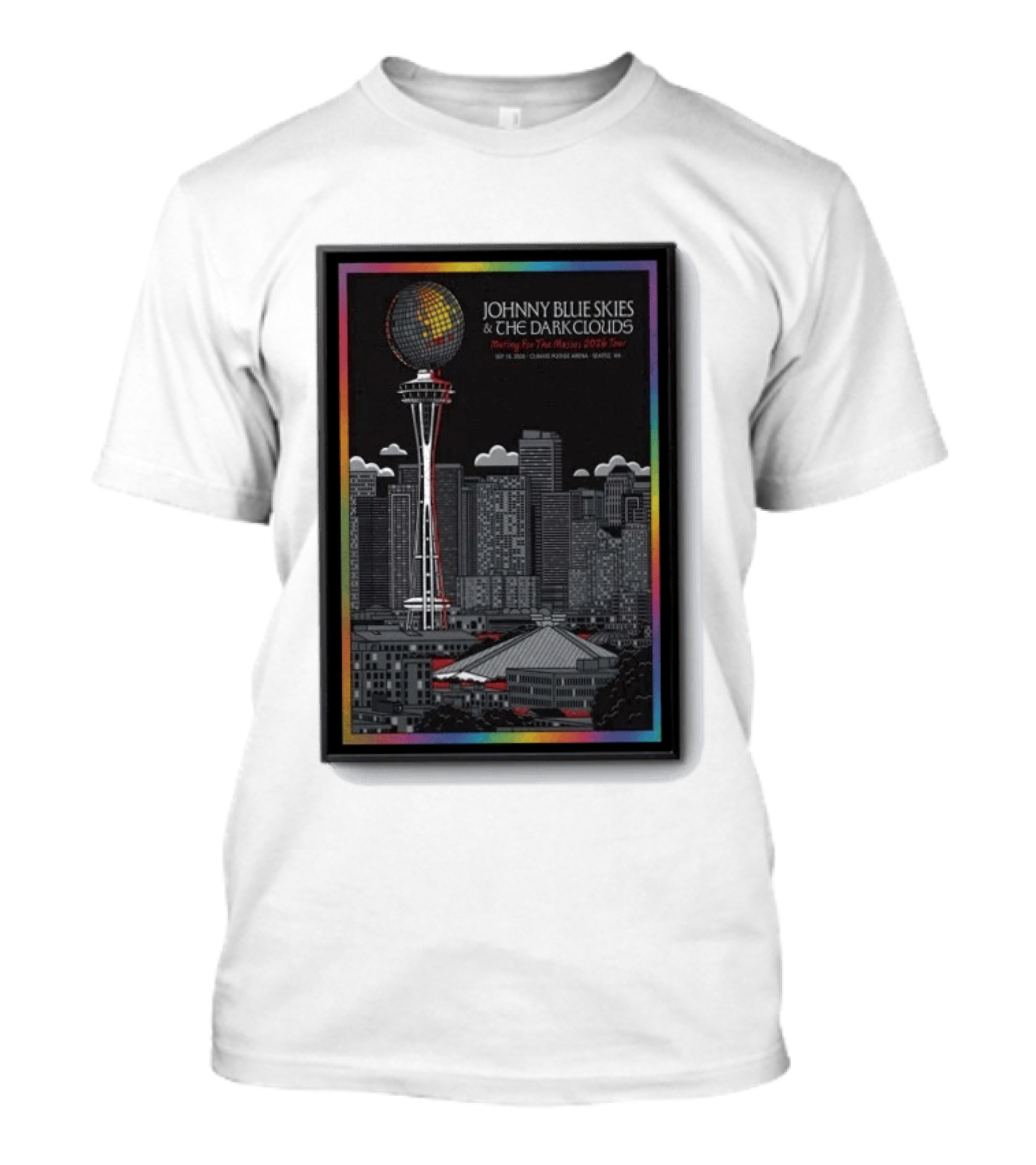 Johnny Blue Skies & The Dark Clouds Meeting For The Moment Seattle 2026 Tour Concert T-Shirt