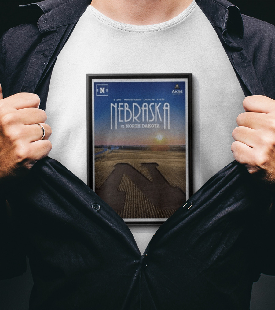NEBRASKA Vs NORTH DAKOTA Memorial Stadium Lincoln Sep 19 2026 College Football T-Shirt
