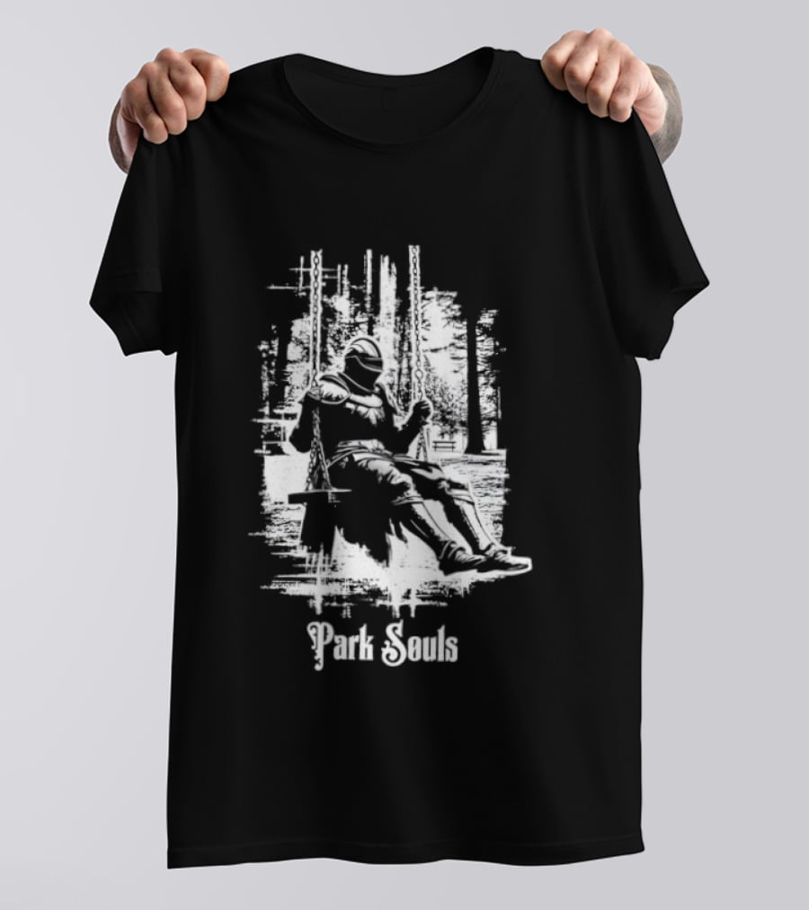 Armored Knight Park Souls Iconic Medieval Warrior T-Shirt