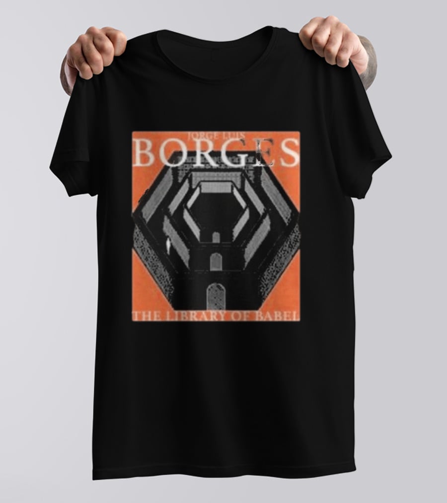 Jorge Luis Borges The Library Of Babel Enter The Night Gallery T-Shirt