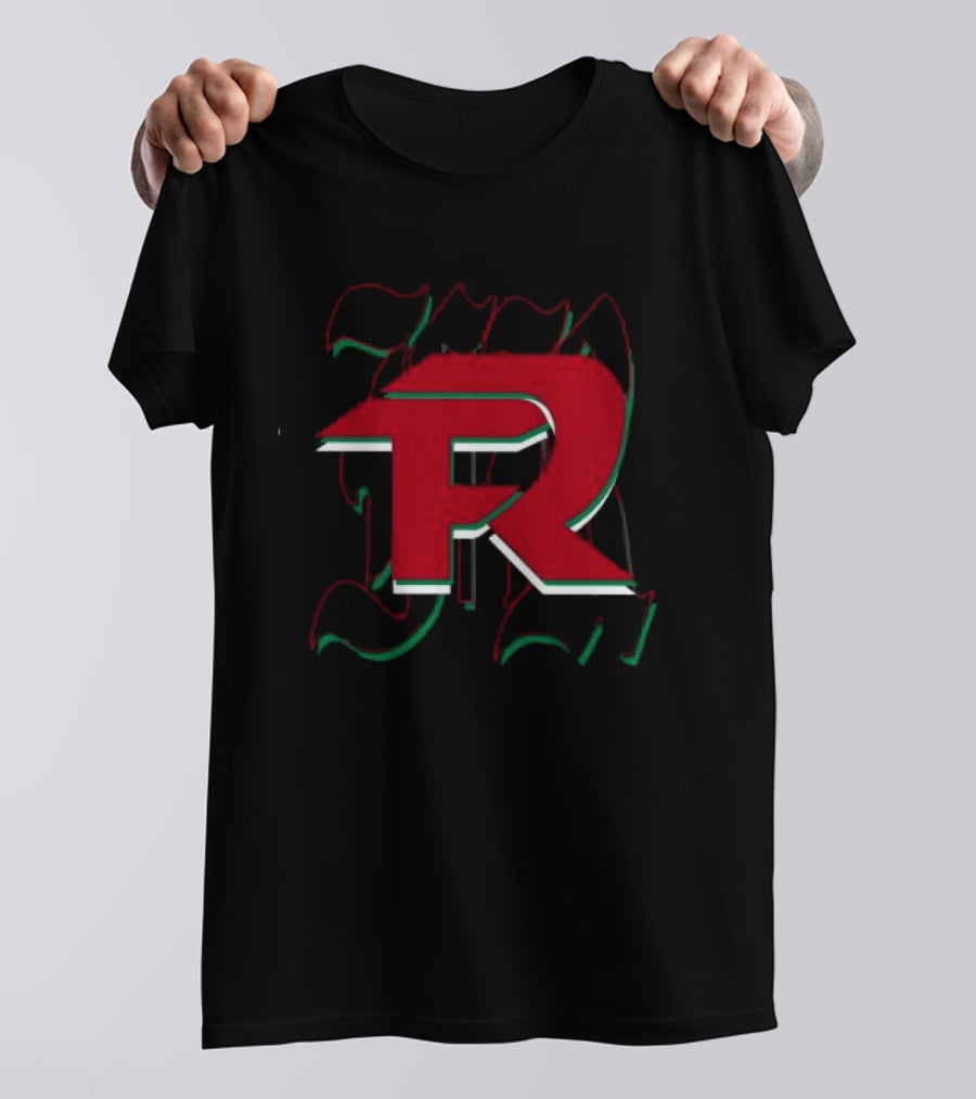 Fuerza Regida En Vivo Black FR Red And Green Mexican Flag T-Shirt