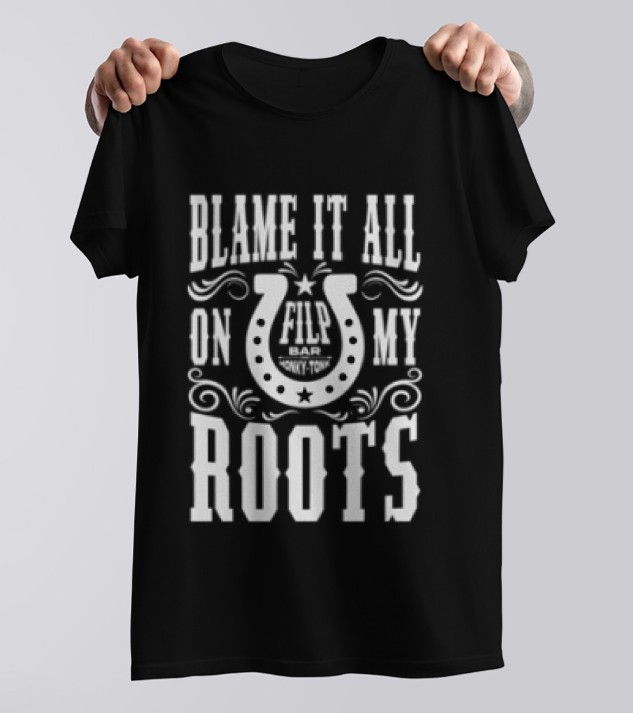 Garth Brooks Blame It All On My Roots Horseshoe Nashville TN Honky Tonk T-Shirt